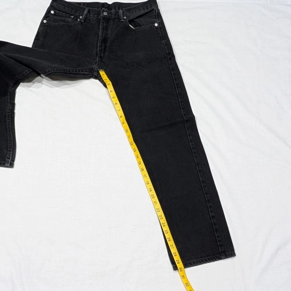 Levi's 511 Slim Fit Red Tab Black Denim Jeans Mens W33 L32